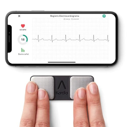 KardiaMobile 1-Lead Personal EKG Monitor – Record EKGs at Home – Detects AFib and Irregular Arrhythmias – Instant Results in 30 Seconds – Easy to Use – Works with Most Smartphones - FSA/HSA Eligible