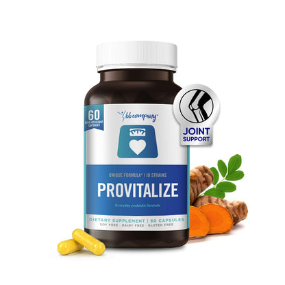 BB Company Provitalize | Probiotics for Women Digestive Health, Menopause, Joint Support | Sexy Midsection Curves, Bloat | Turmeric Curcumin Moringa | Packaging Vary | 60 Ct