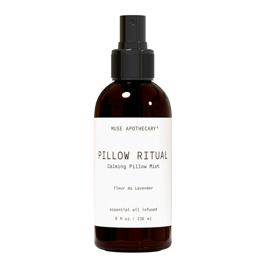 Muse Apothecary Pillow Ritual - Aromatic, Calming and Relaxing Pillow Mist, Linen and Fabric Spray - Infused with Natural Aromatherapy Essential Oils - 8 oz, Fleur du Lavender