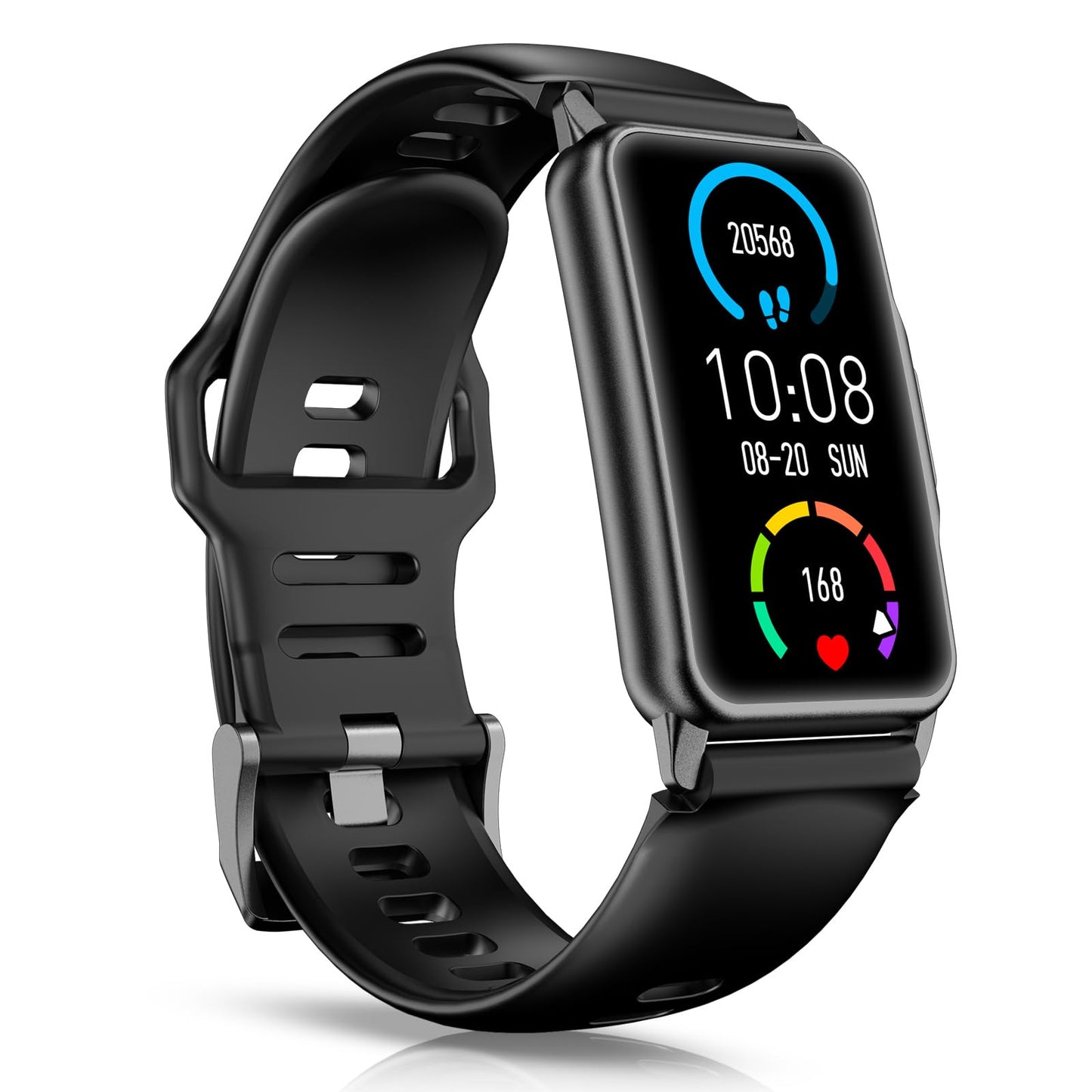 Smart Watch Fitness Tracker with 24/7 Heart Rate, Blood Oxygen Blood Pressure Monitor Sleep Tracker 120 Sports Modes Activity Trackers Step Calorie Counter IP68 Waterproof for Andriod iPhone Women Men