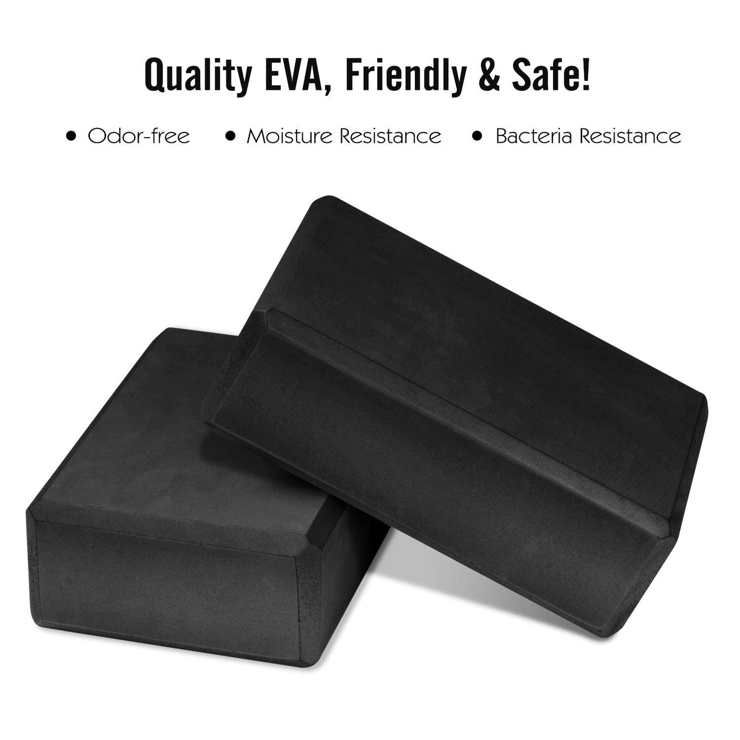 Gaiam Yoga Block - Supportive Latex-Free Eva Foam - Soft Non-Slip Surface with Beveled Edges for Yoga, Pilates, Meditation - Yoga Accessories for Stability, Balance, Deepen Stretches