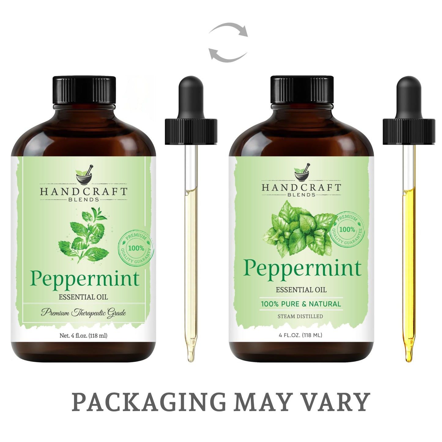 Peppermint Essential Oil - Huge 4 Fl Oz - 100% Pure and Natural - Premium Grade Essential Oil for Diffuser and Aromatherapy