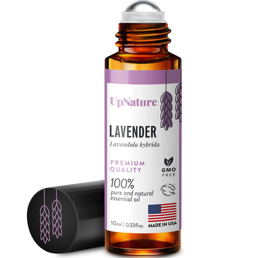 UpNature Lavender Oil Roll On - 100% Pure Lavender Essential Oil for Skin & Aromatherapy