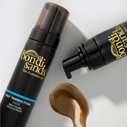 Bondi Sands Dark Self Tanning Foam | Lightweight, Self-Tanner Foam Enriched with Aloe Vera and Coconut Provides an Even, Streak-Free Tan | 6.76 oz/200 mL